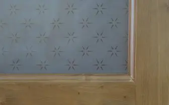 geëtst glas ster