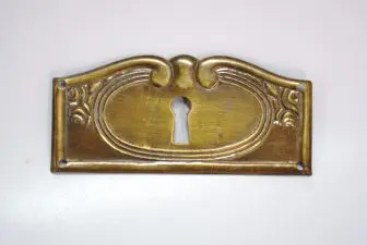 Gebogen Jugendstil sleutelplaat