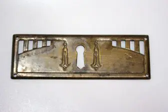 Jugendstil beslag sleutelplaat open