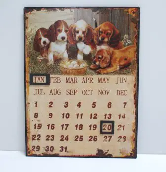 brocante muurkalender