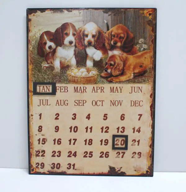 brocante muurkalender