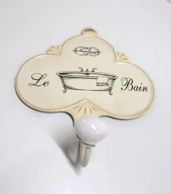 Vintage handdoek bordje