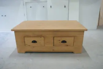 grenen kist salontafel