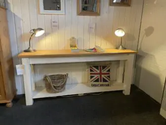White wash sidetable