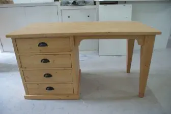 houten tafelbureau