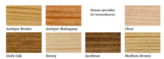 Briwax kleuren