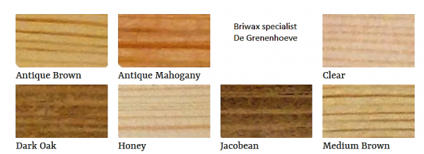 Briwax kleuren