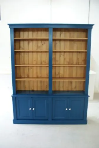 landelijke boekenkast deuren