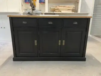 Dressoir hout zwart