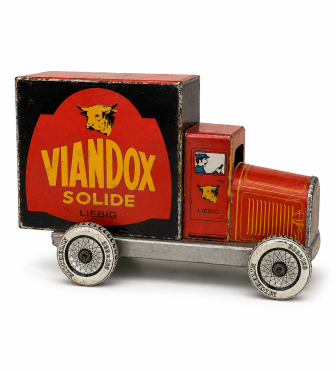 Vintage blikken speelgoedauto Viandox