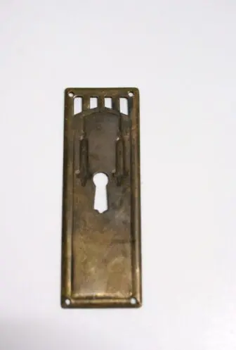 jugendstil open beslag oud messing