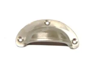 komgreep klein 7 cm chroom kleur