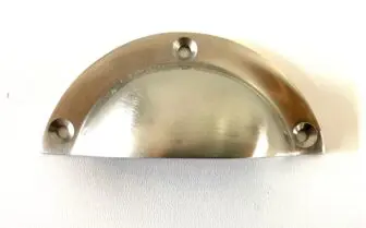 komgreep groot chroom kleur