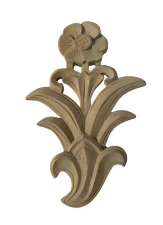 Bloem snijwerk Jugendstil
