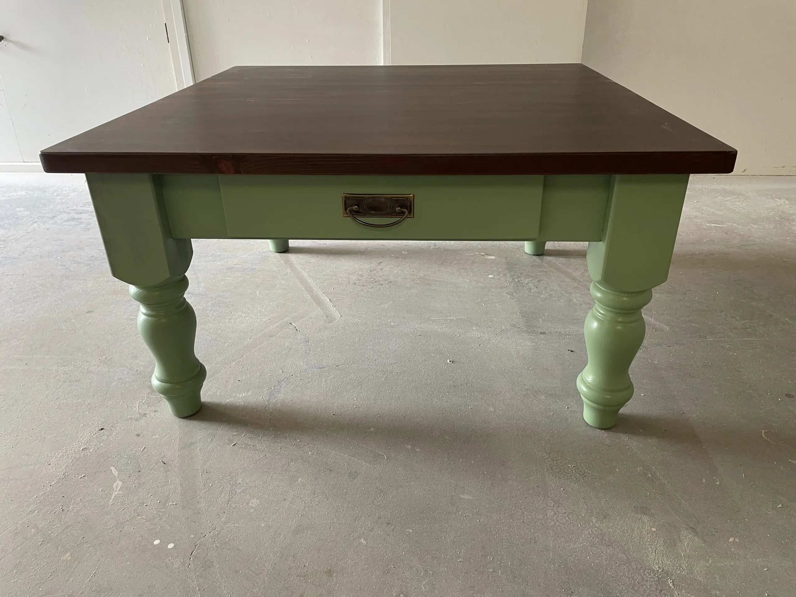 koloniaal kleur blad landelijke houten salontafel