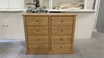 Massief houten ladekast
