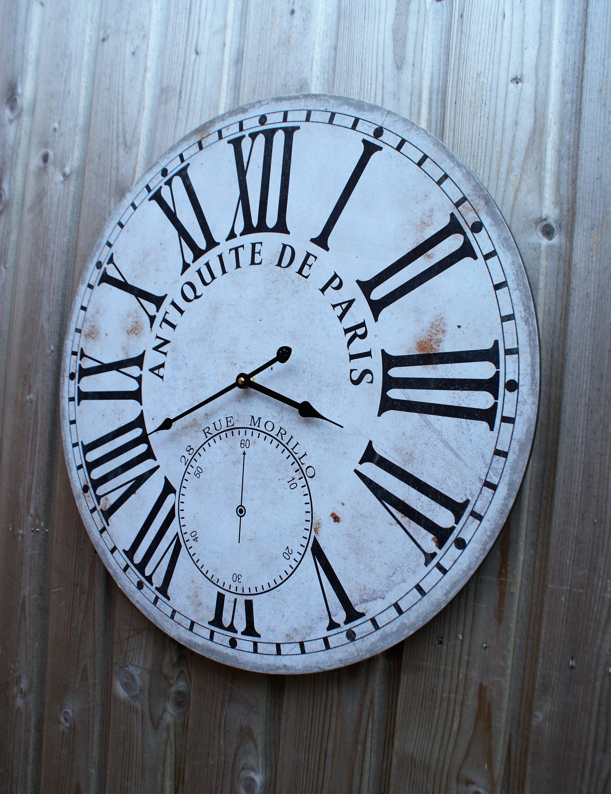 Nieuwjaar puberteit boerderij Landelijke klok 60 cm - Landelijke klokken vindt u bij de Grenenhoeve