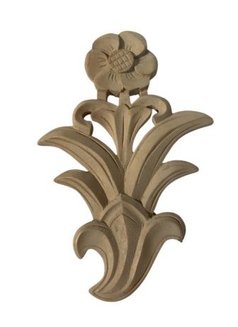 Bloem snijwerk Jugendstil